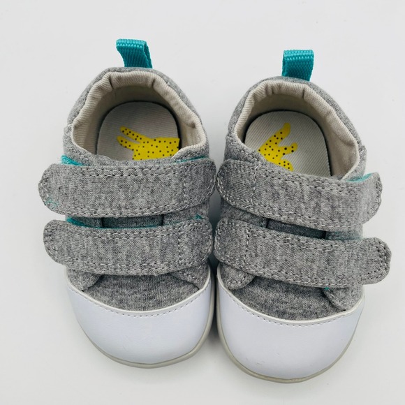 Ten Little Other - NWOT Ten Little Everyday Original Baby First Walker Shoes Gray Jersey Unisex 3